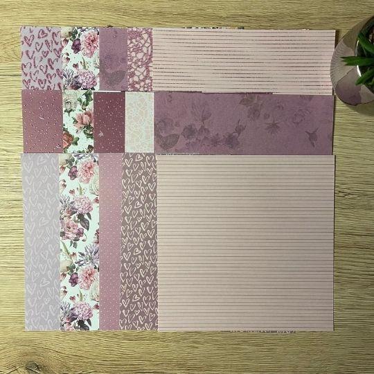 Rózsaszín design papír